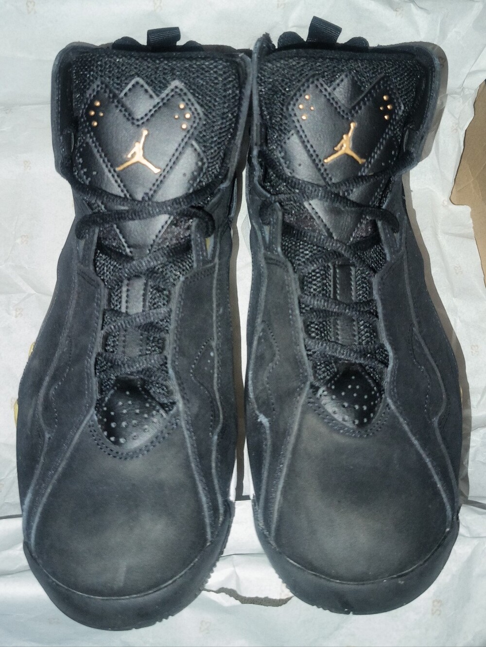 Air Jordan True Flight Men's Black White with Metallic Gold